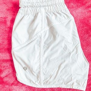 White lulu lemon shorts